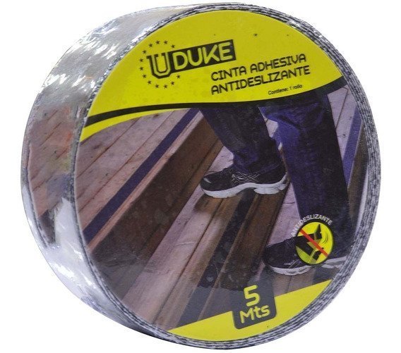 CINTA ANTIDESLIZANTE 2"x 20m REFLECTIVA NEGRA-AMARILLA/ UDUKE - Ferretería Jamundí