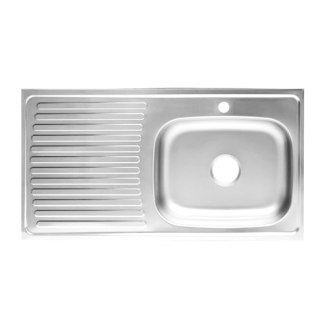 Lavaplatos inox 1x50 mezclador izquierdo